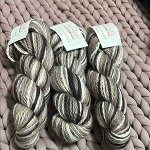 Luxurious Fiber Arts Yarn in Cream and Brown